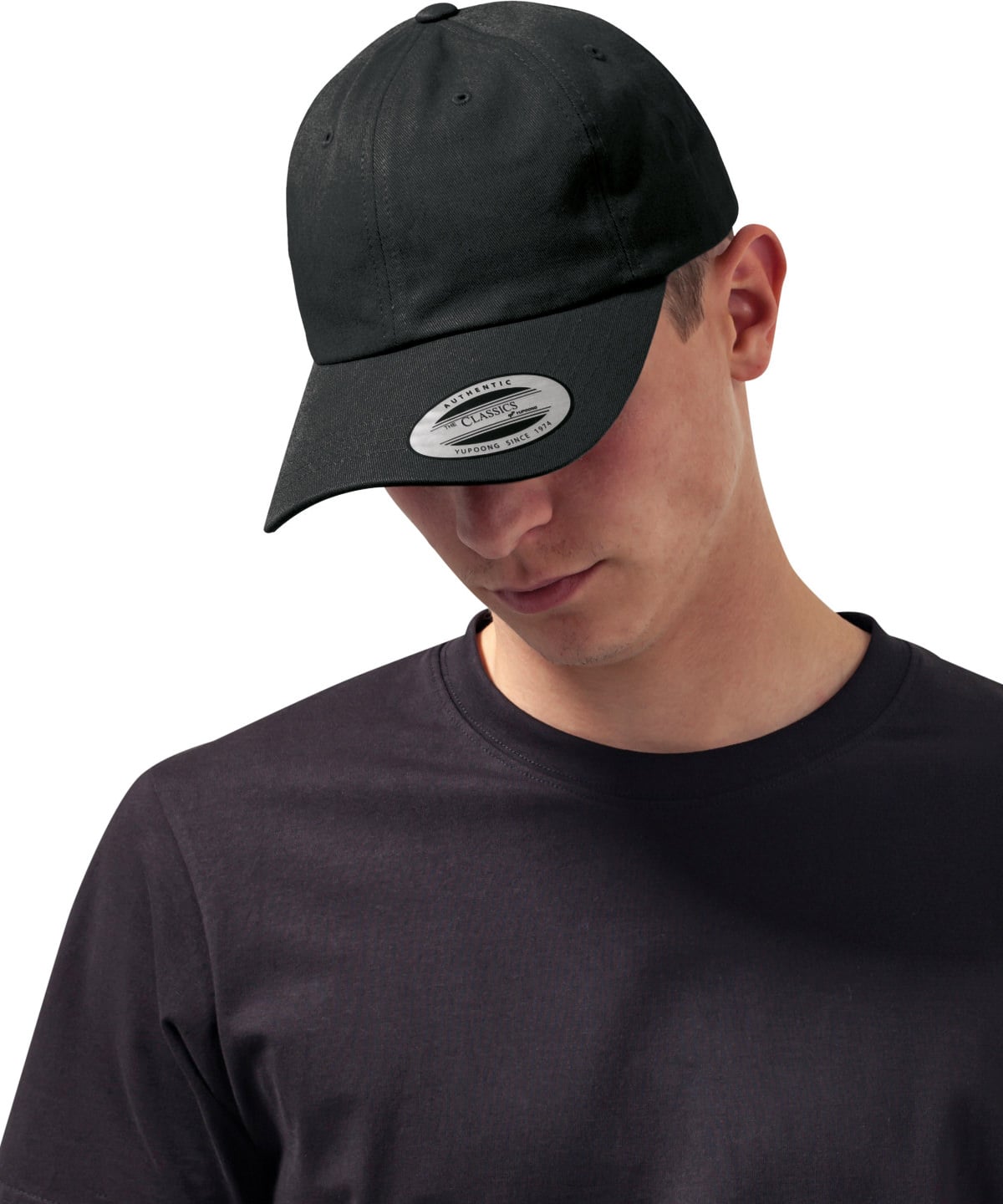Dad Hat Baseball Strap Back shown in use