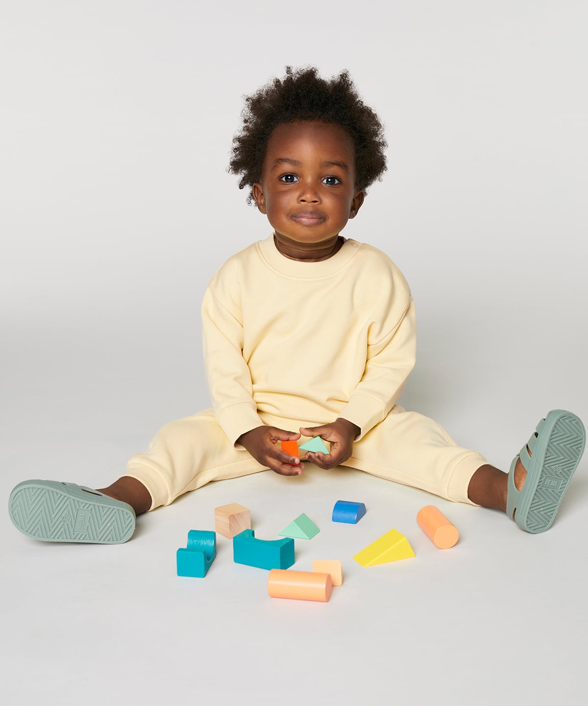 Baby Changer Terry Crew Neck Sweatshirt shown in use