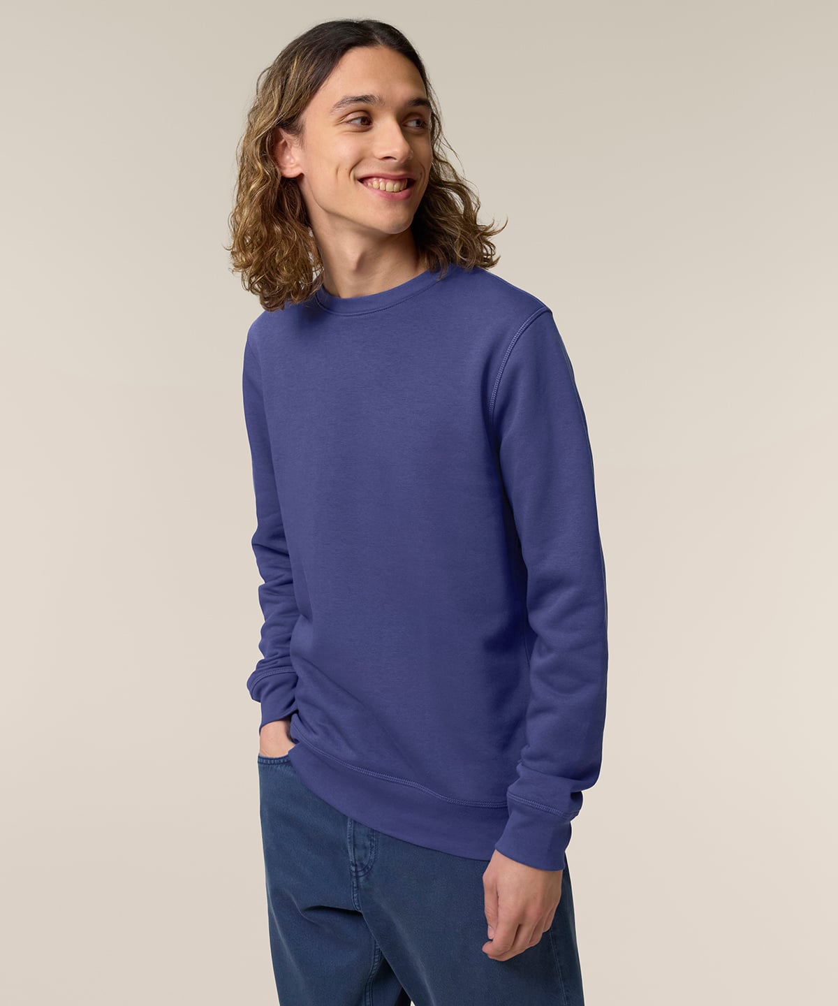 Roller Unisex Crew Neck Sweatshirt shown in use
