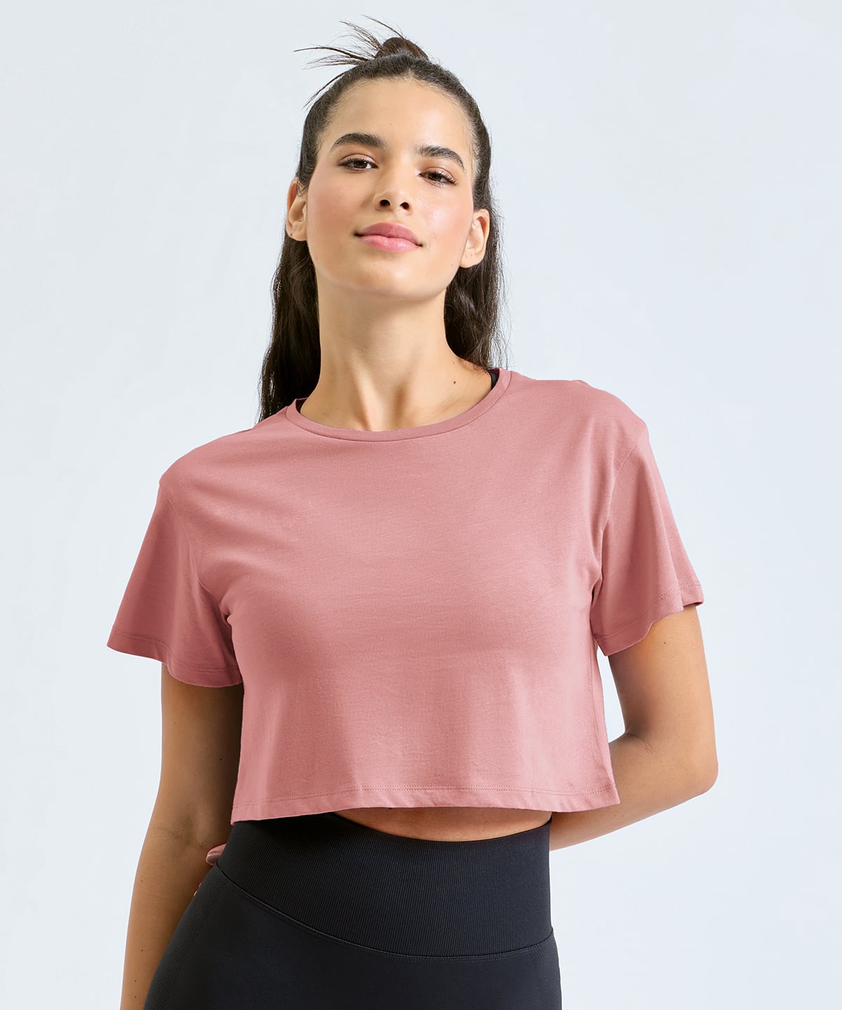Women's Crop Top shown in use